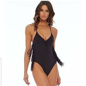 NEW L*space Gypsy Fringe One Piece Bathing Suit